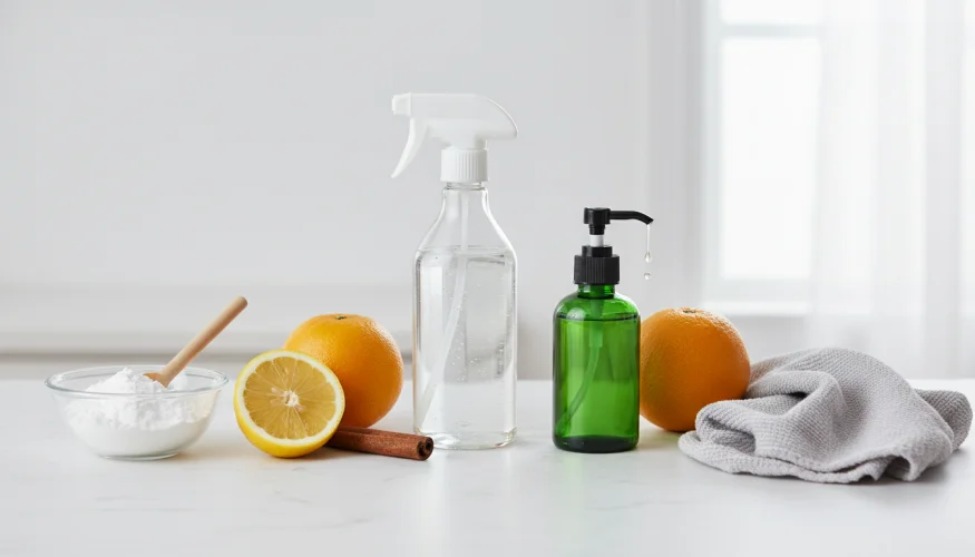 Natuurlijke ontvettende middelen voor de keuken – zuiveringszout, azijn, afwasmiddel en citroenen