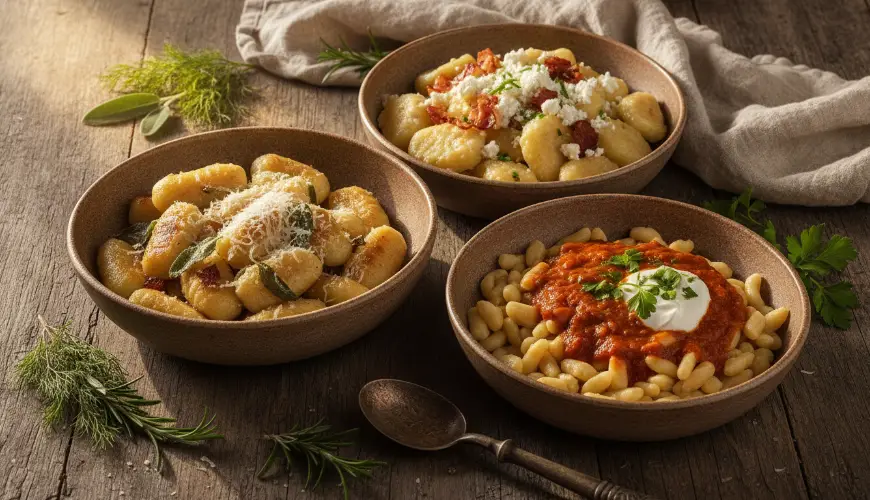 Nokedli, halušky, gnocchi a jejich příbuznost