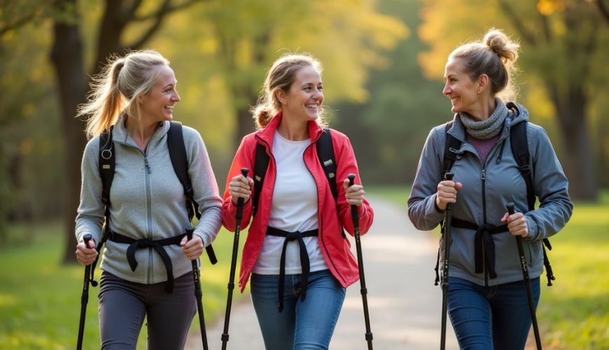 Nordic walking je chůze s hůlkami, která zapojí celé tělo a nezničí klouby