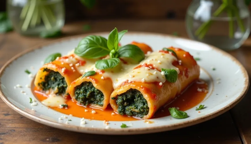 Objevte kouzlo cannelloni ze špenátu, které si zamilujete