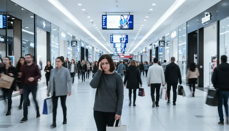 Proč nákupní centrum vyvolává úzkost a přetěžuje smysly