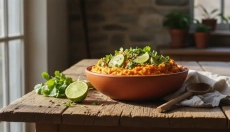 Jednoduchý recept na šťouchané batáty s limetkou a koriandrem