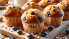 Nejlepší muffiny pro děti do školky s ovocem a tvarohem
