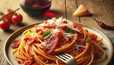 Naučte se připravit tradiční spaghetti amatriciana