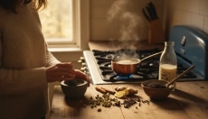 Uvařte si masala chai od základů s čerstvým kořením
