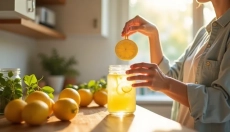 Voda s citronem večer pomáhá detoxikaci a lepšímu spánku