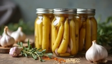Zavařené česnekové výhonky chutné a praktické pro zimní stůl