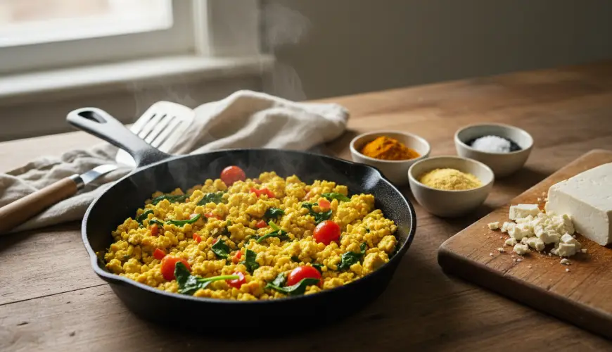 Tofu scramble jako náhrada vajíček, která překvapí