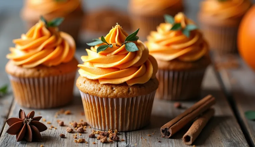Vytvořte si doma pohodu s dýňovými cupcakes o víkendu