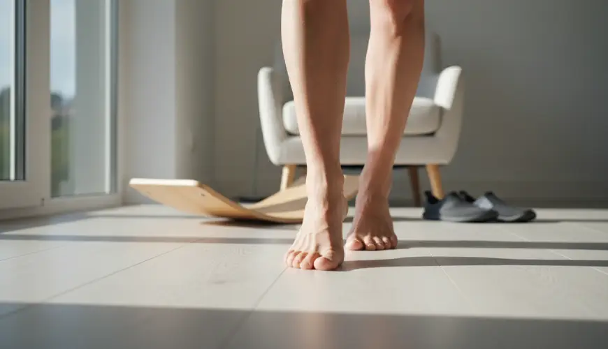 Vyzkoušejte chůzi po špičkách a po patách pro zdravé kotníky